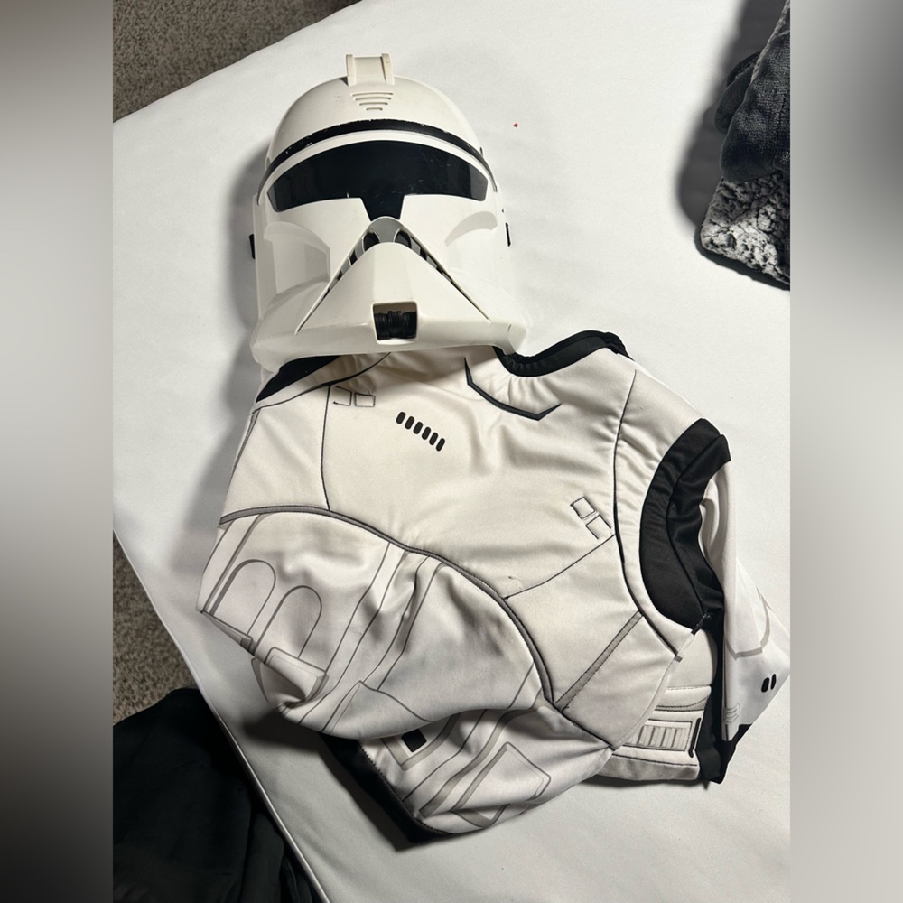 Halloween, kids Star Wars clone trooper costume
